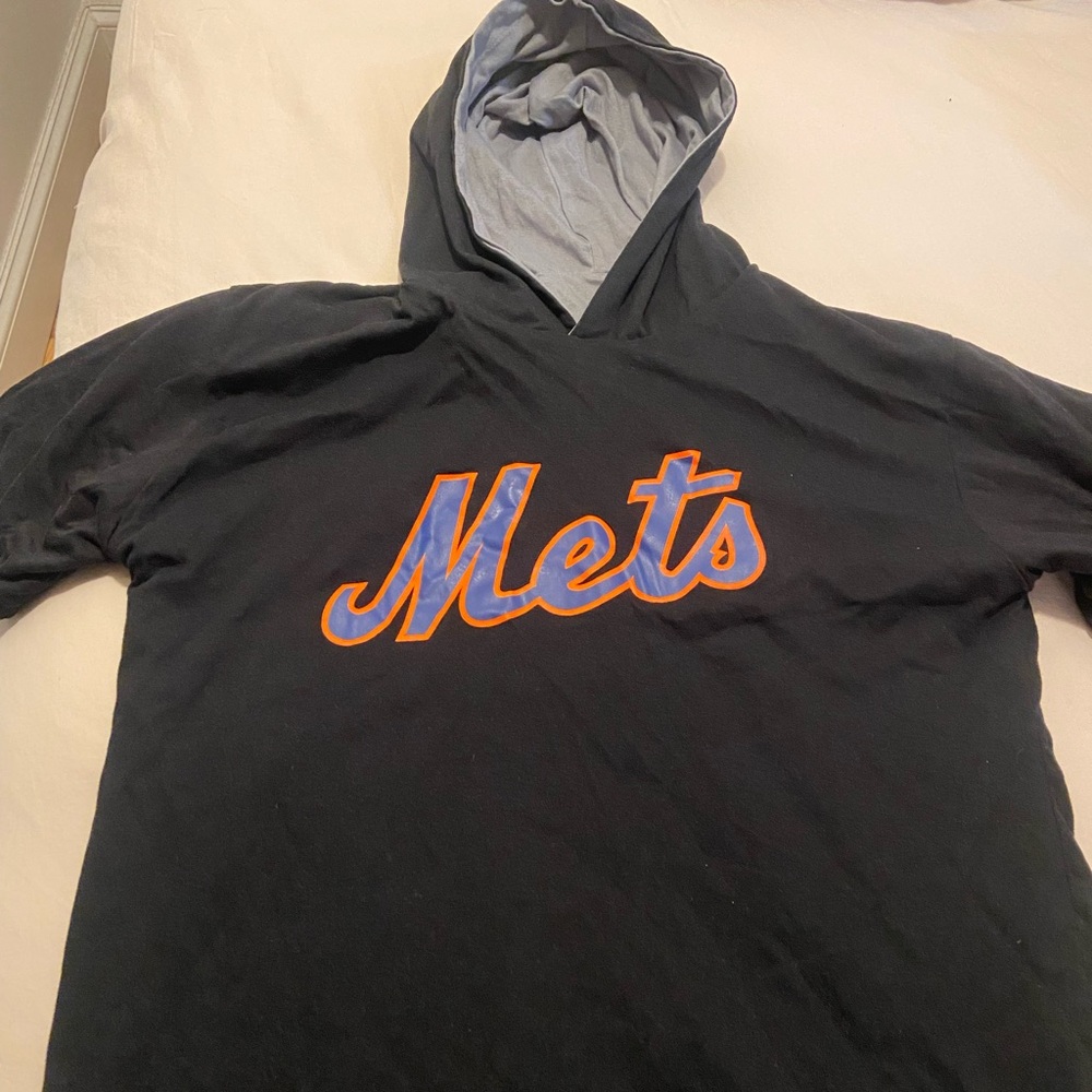 New York Mets SGA Reversible Short Sleeve Hoody - Size L